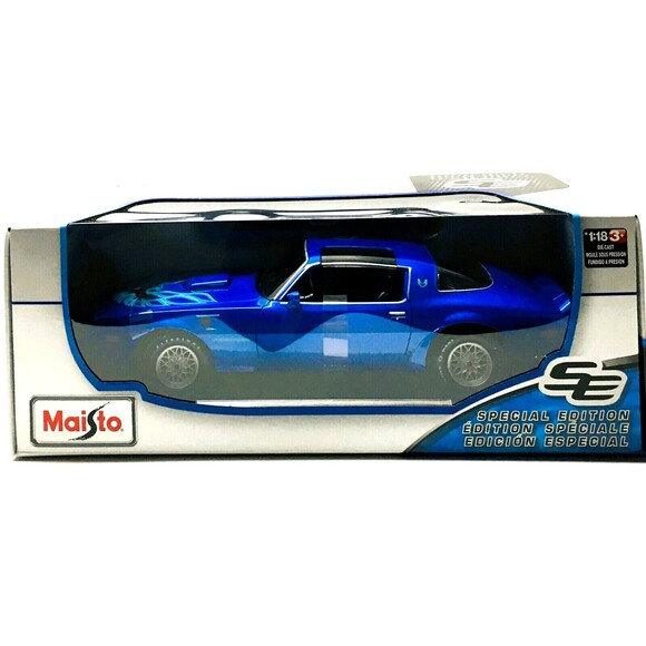 Maisto Pontiac Firebird Trans Am Special Ed 1:18 Diecast Car Collectible Display - Picture 4 of 14